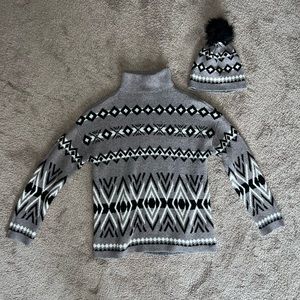 Christian Siriano Long Sleeve Turtle Neck with Matching Hat